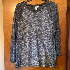 NWOT CJ Banks Long Sleeved Gray Shirt